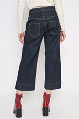 Wide-Leg Cropped Jeans