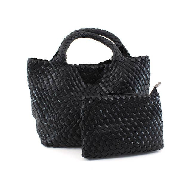 Woven Tote Crossbody