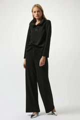 Joseph Ribkoff 253136 Scuba Jersey Wide-Leg Pull-On Pants