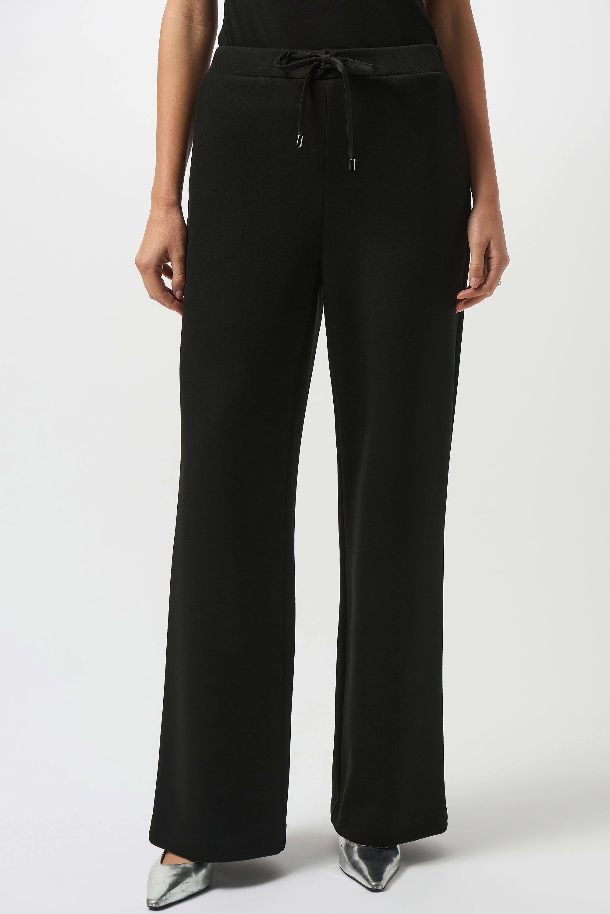 Joseph Ribkoff 253136 Scuba Jersey Wide-Leg Pull-On Pants