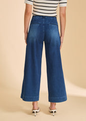 FDJ Pull-On Wide Crop Denim