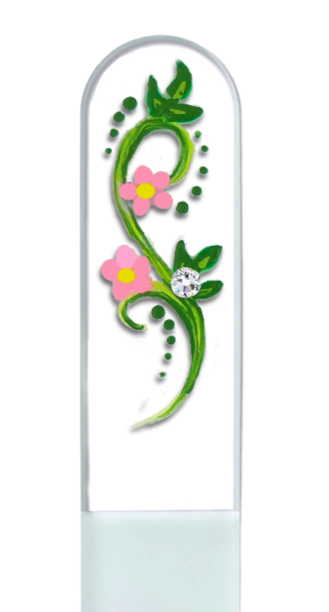 Pretty Posie Floral Swarovski Hand Painted Crystal Nail File