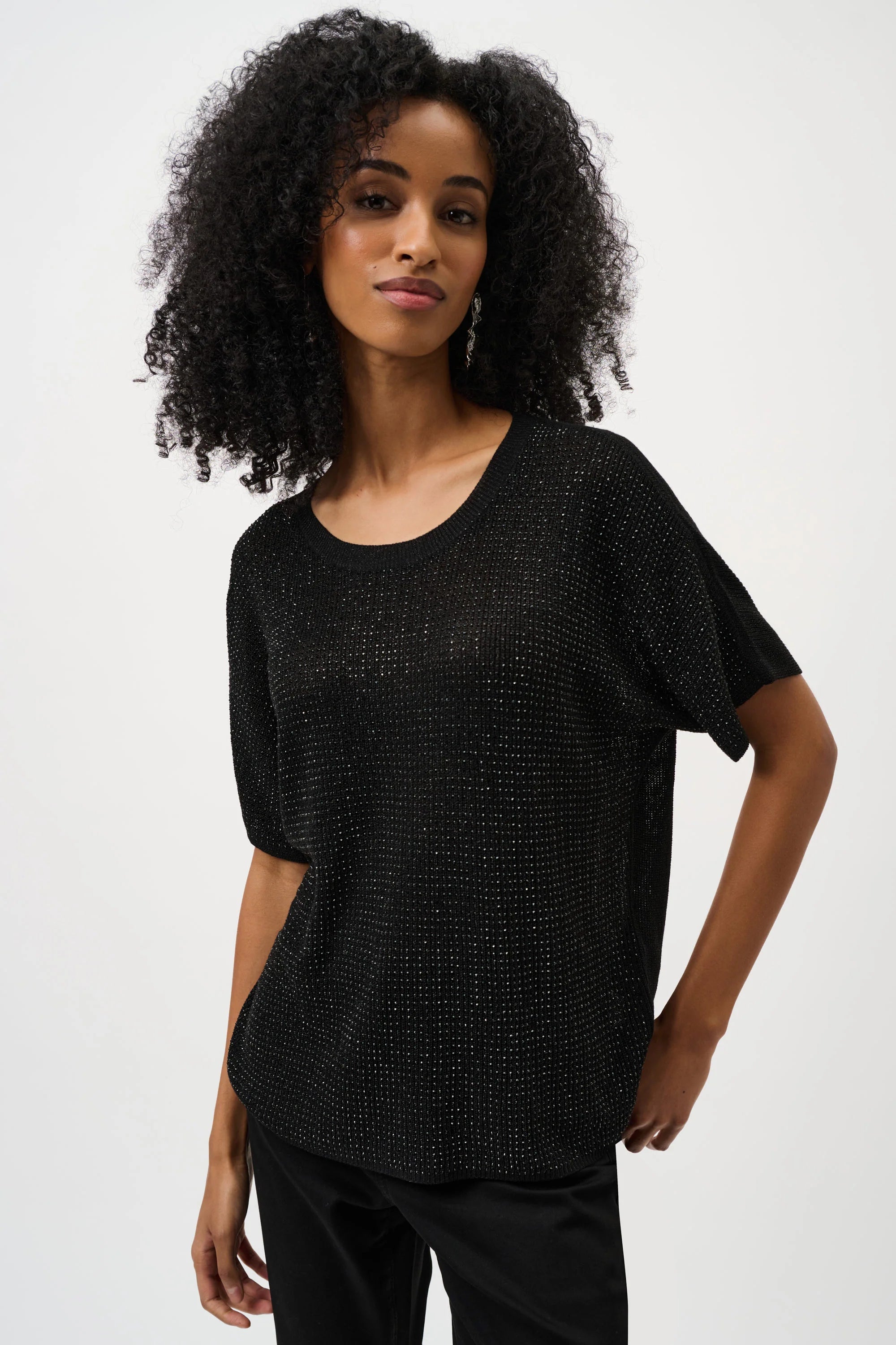 Short Sleeve Sparkle Top