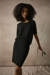 Short Sleeve Sparkle Top