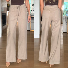Kathy Drawstring Wide Leg Pant