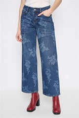Wide-Leg Full Length Jeans