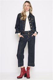 Gold Button Denim Jacket