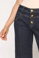Wide-Leg Cropped Jeans
