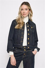 Gold Button Denim Jacket