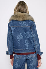 Fur Collar Denim Jacket