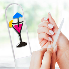 Party Drink Special Occasion Hand Painted Crystal Nail File