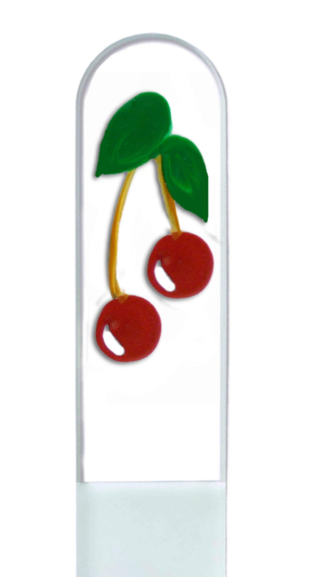 Cherries Red Fruit Hand Painted Czech Crystal Nail File
