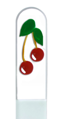 Cherries Red Fruit Hand Painted Czech Crystal Nail File
