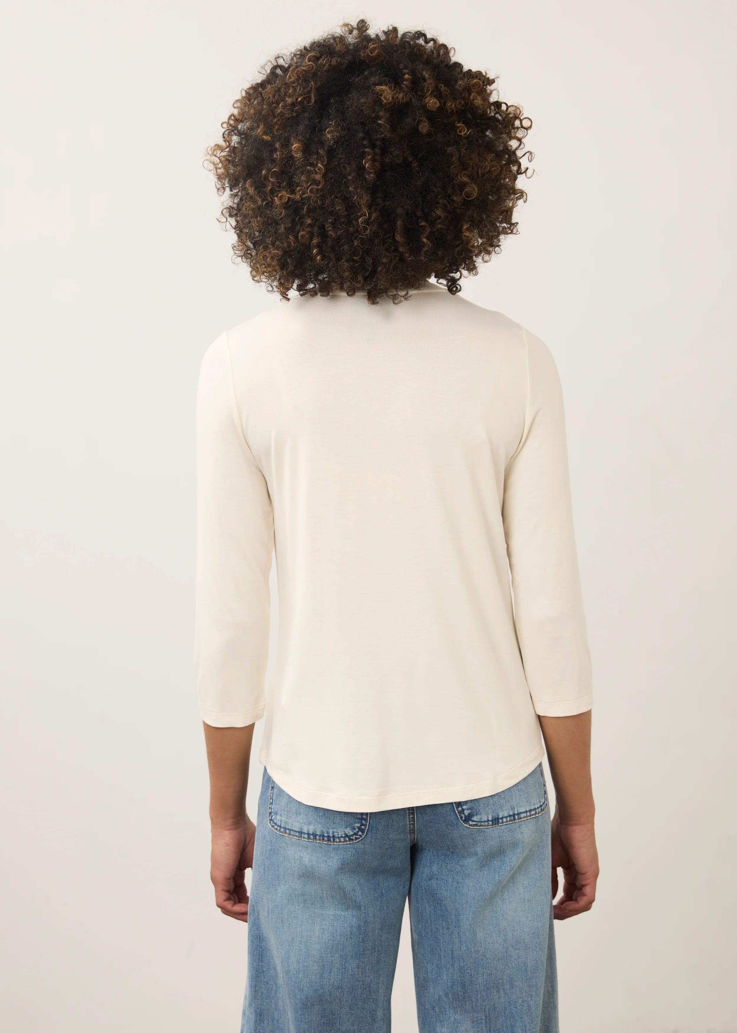 3/4 Sleeve V-Neck Top