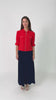 Frank Lyman Lust Red Tailored Casual Collared Zipper Top Jacket